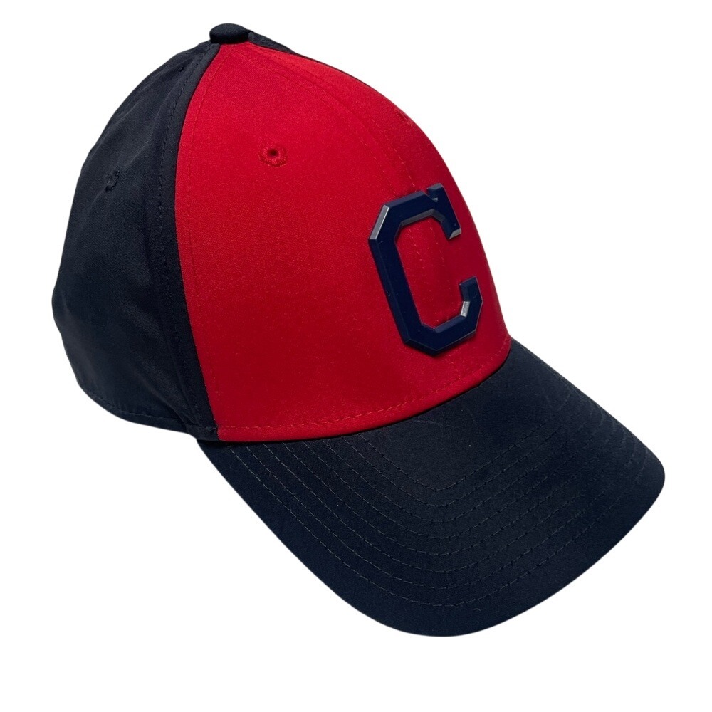 Cleveland Indians MLB New‎ Era Colorblock Stretch 39 Thirty Baseball Hat Mens L